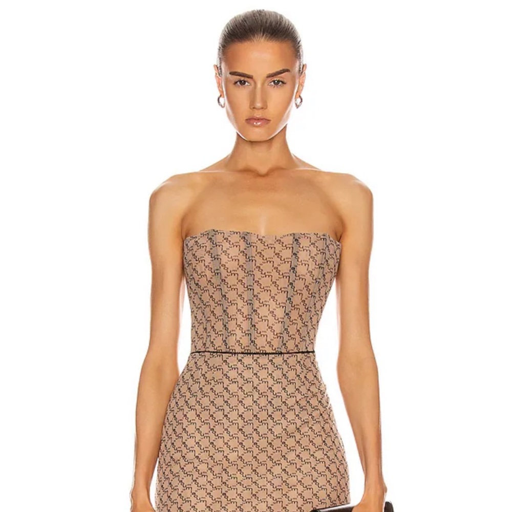 Miaou Peri Corset | Miaou Peri Corset in Nude Monogram